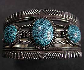 Ron Bedonie Sterling Silver Turquoise Bracelet